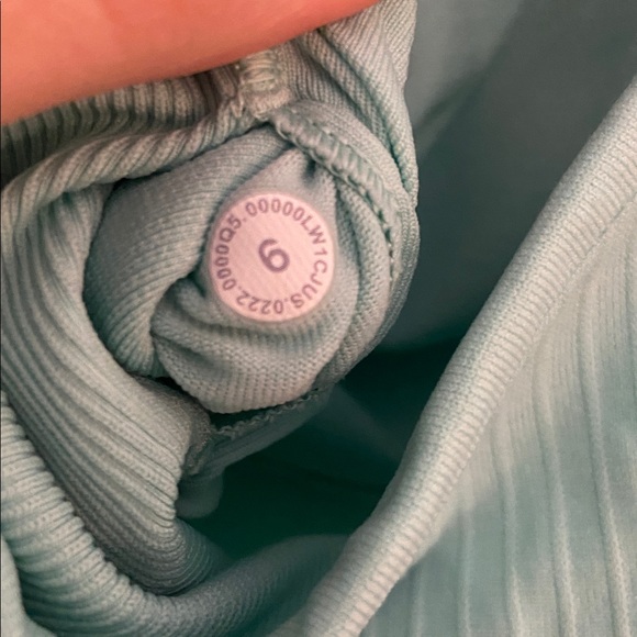 Lululemon Ebb To Street Razorback Crop Tank Wild Mint - Picture 4 of 5
